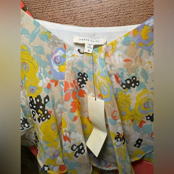 🌻UNDER SKIES Spaghetti Strap Floral Dress Women’s size Small Summer Feminine - Picture 5 of 12